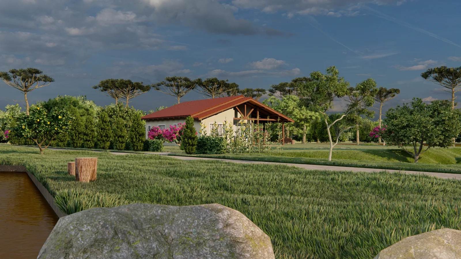 Imagem do projeto Projeto de Casa de Campo em Mafra no Espigão do Bugre