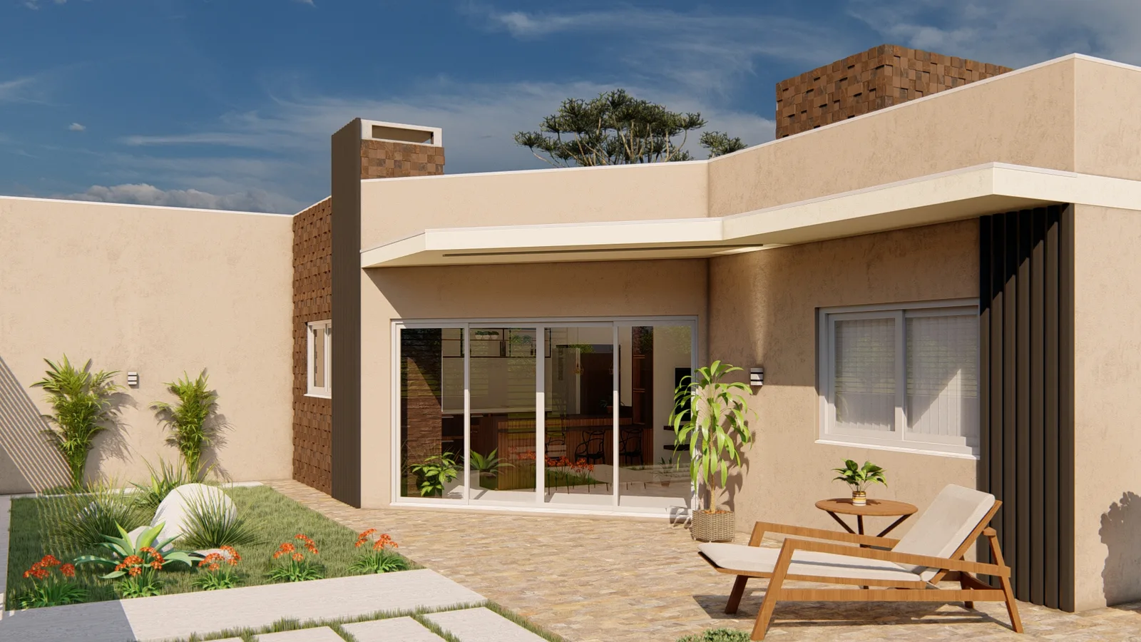 Imagem do projeto Projeto de Edícula Moderna com Espaço Gourmet e Lazer