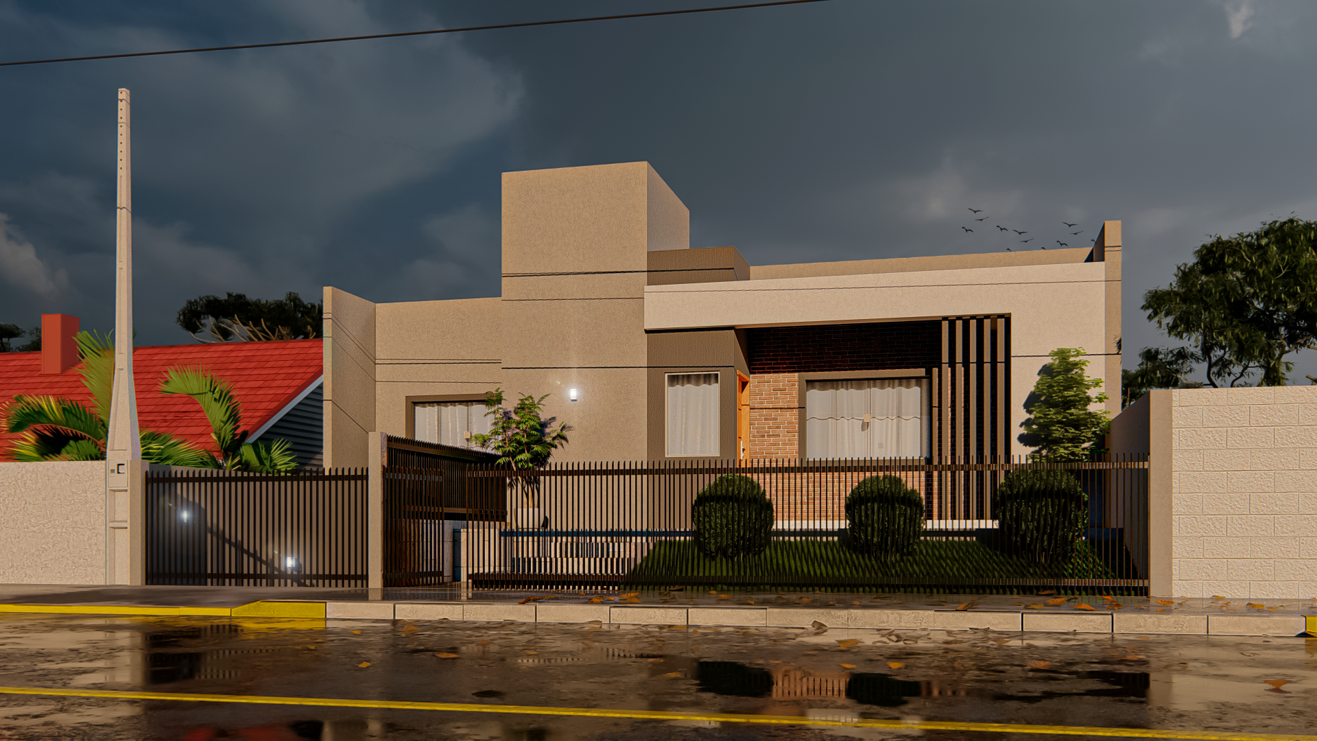 Projeto Residencial de Casa Moderna em Mafra SC